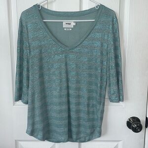 Notshy, half sleeve, V-neck blouse size M